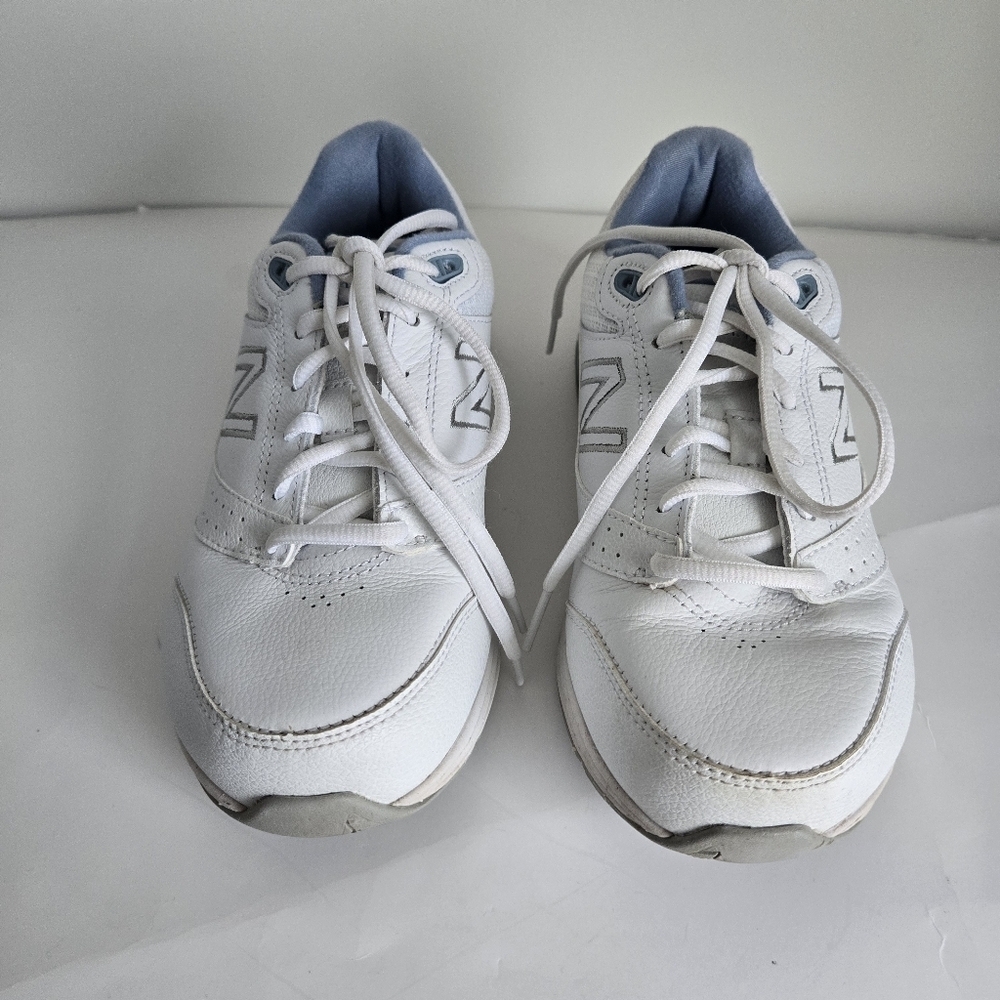 New Balance White Leather Walking Sneakers 2E WW928WB3 Size 6 - Picture 3 of 9